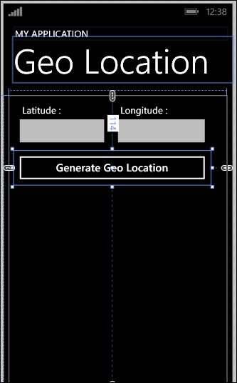 layout of Windows Phone Silverlight 